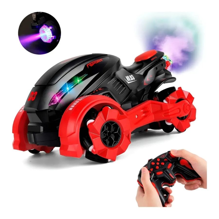 Carro Con Vapor Acrobacias Control Música Recargable Luces