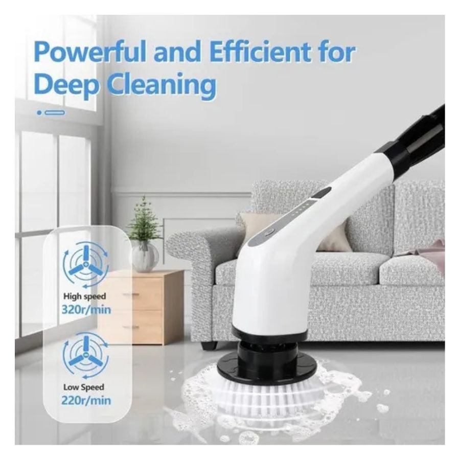 Cepillo Limpieza 7 En 1 Eléctrico Ajustable Mango Coche - Vista 2