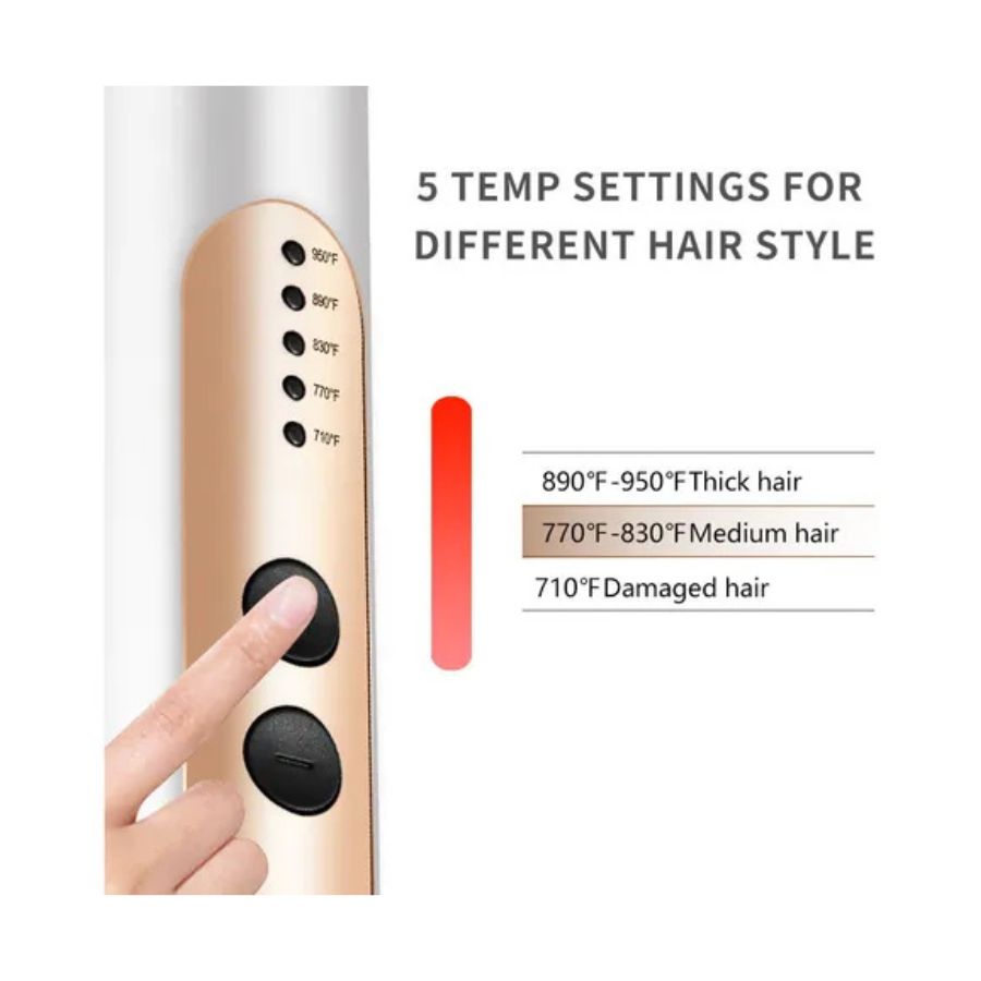 Cepillo Alisador Eléctrico Térmico R406 45w Portatil - Vista 2