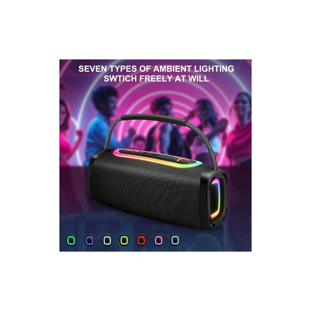 Corneta Parlante Altavoz Bluetooth Portatil Boombox 5.3 Led - Vista 4