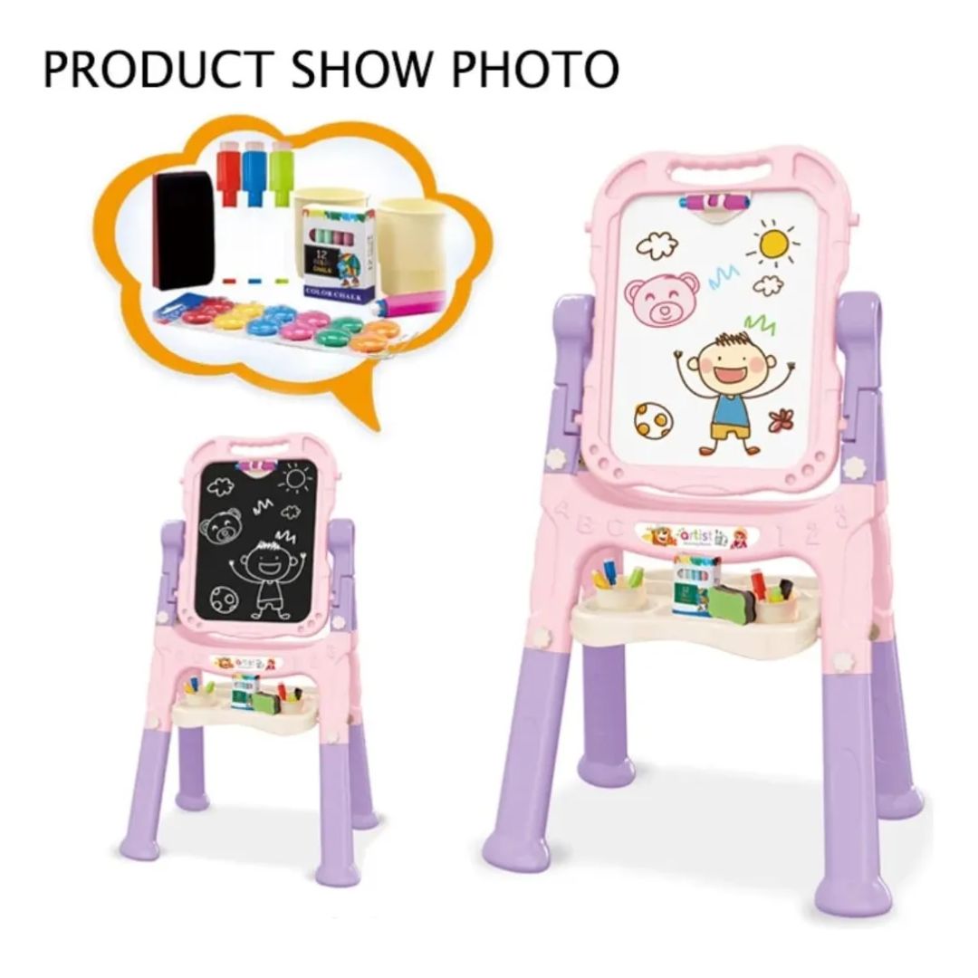Pizarra Magnética Interactiva Dibujo Niños Caballete 48pcs - Vista 5