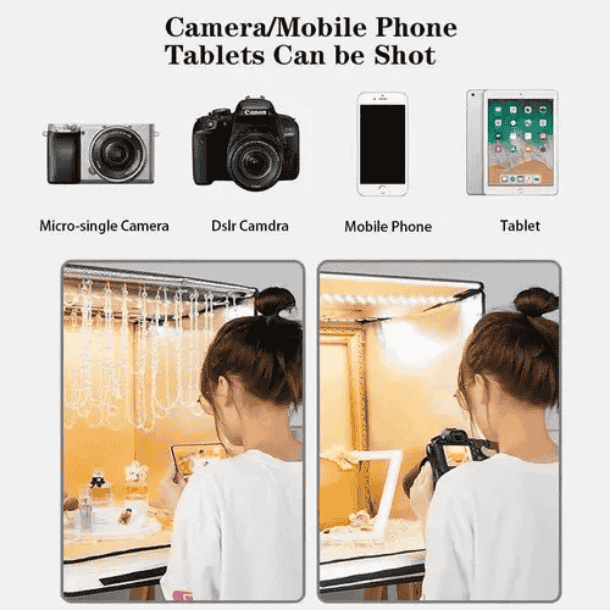 Caja De Luz Fotografía Estudio Profesional 40x40cm - Vista 3