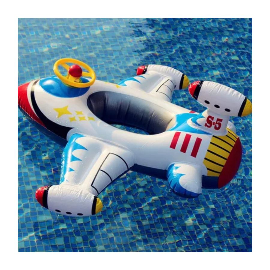 Flotador Salvavidas Inflable Avión Piscina Niños Volante - Vista 5