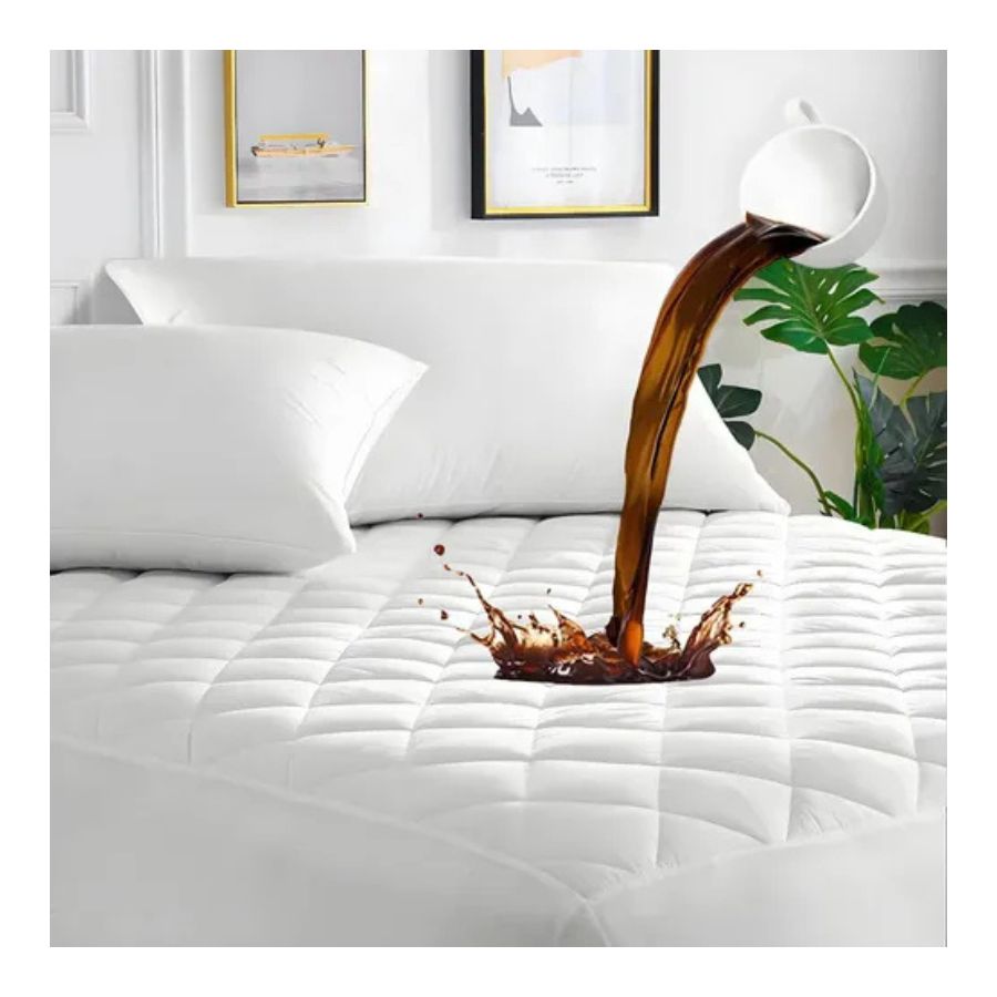 Cubre Colchon Protector Funda Cama Impermeable Matrimonial - Vista 5