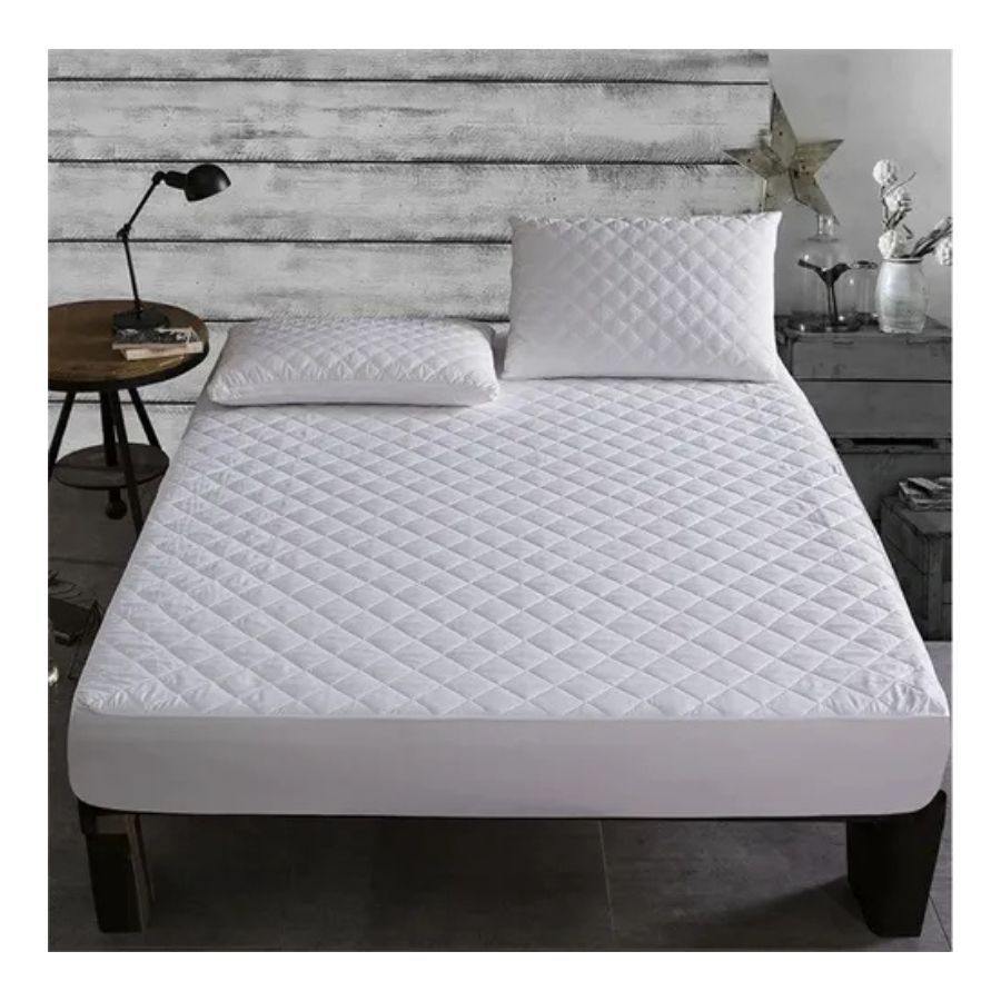 Cubre Colchon Protector Funda Cama Impermeable Queen - Vista 5