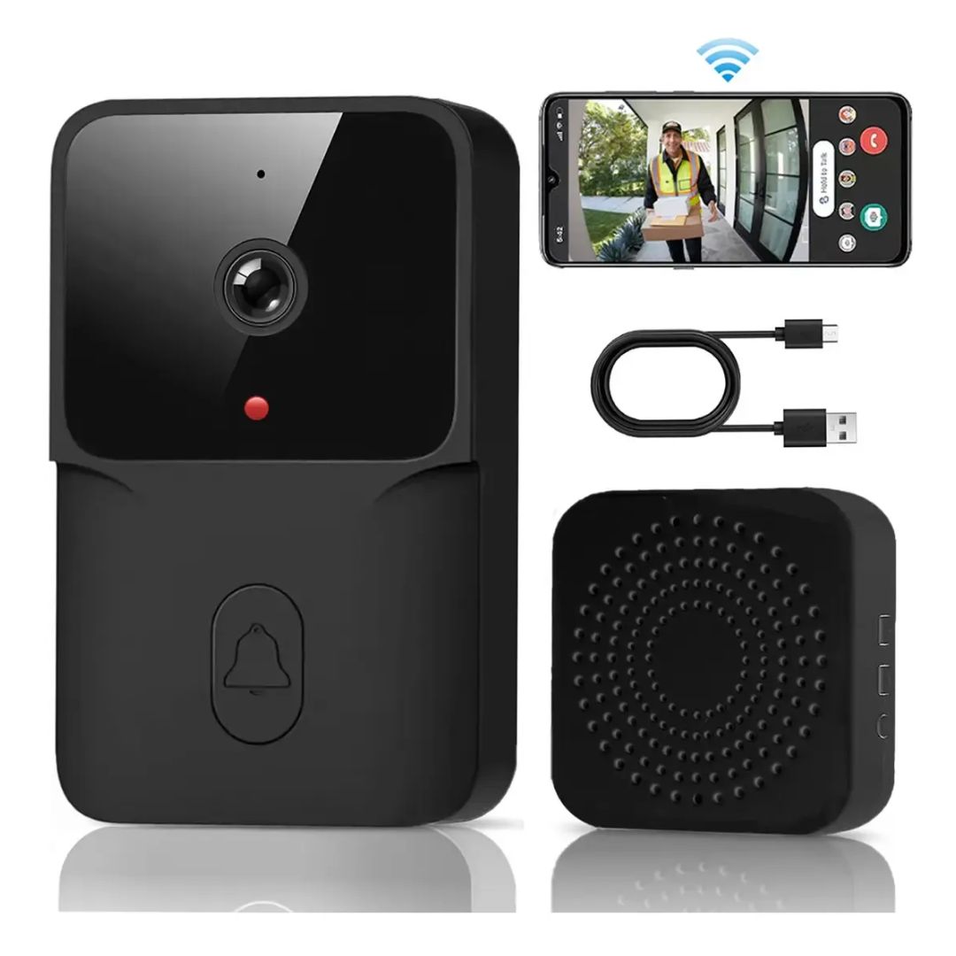 Timbre Inalambrico Inteligente Camara Video Hd Wifi Nocturna