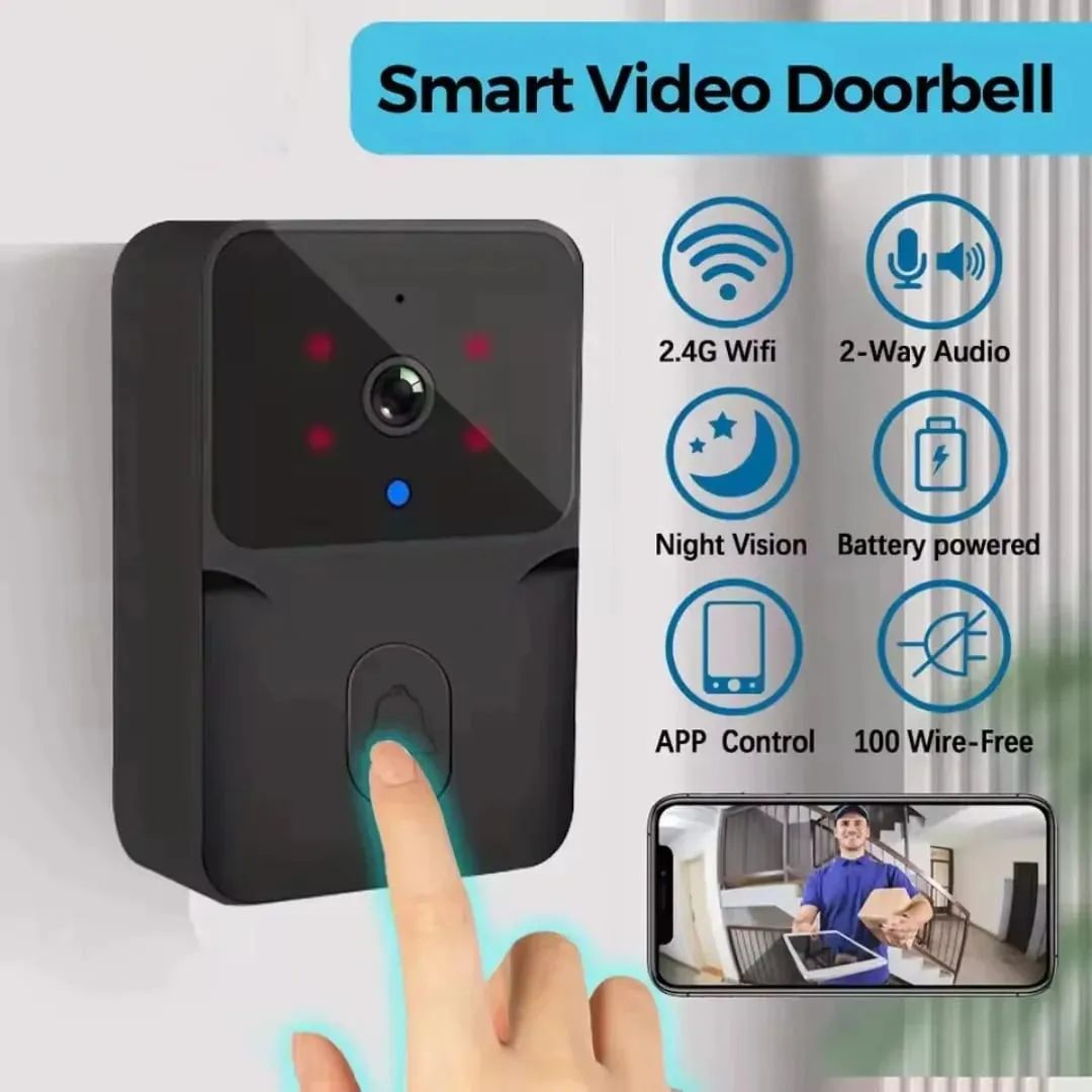 Timbre Inalambrico Inteligente Camara Video Hd Wifi Nocturna - Vista 3
