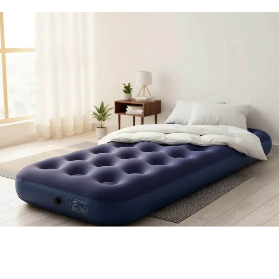 Colchon Inflable Individual Cama Aire Comoda Resistente - Vista 6