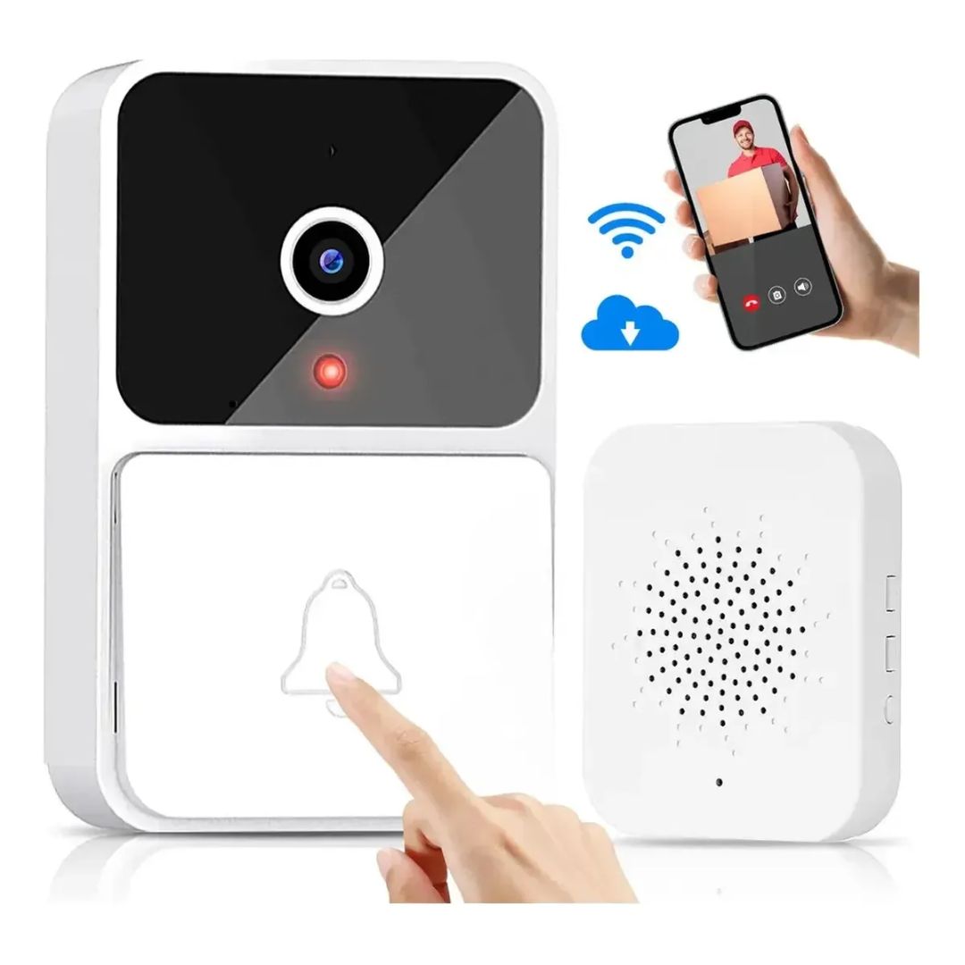 Timbre Inalambrico Inteligente Camara Video Hd Wifi Nocturna - Vista 3