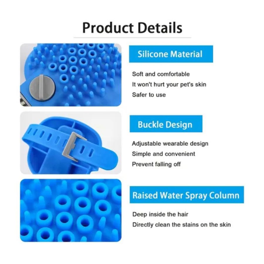 Manguera Para Mascotas Ducha Correa Ajustable Silicona - Vista 5