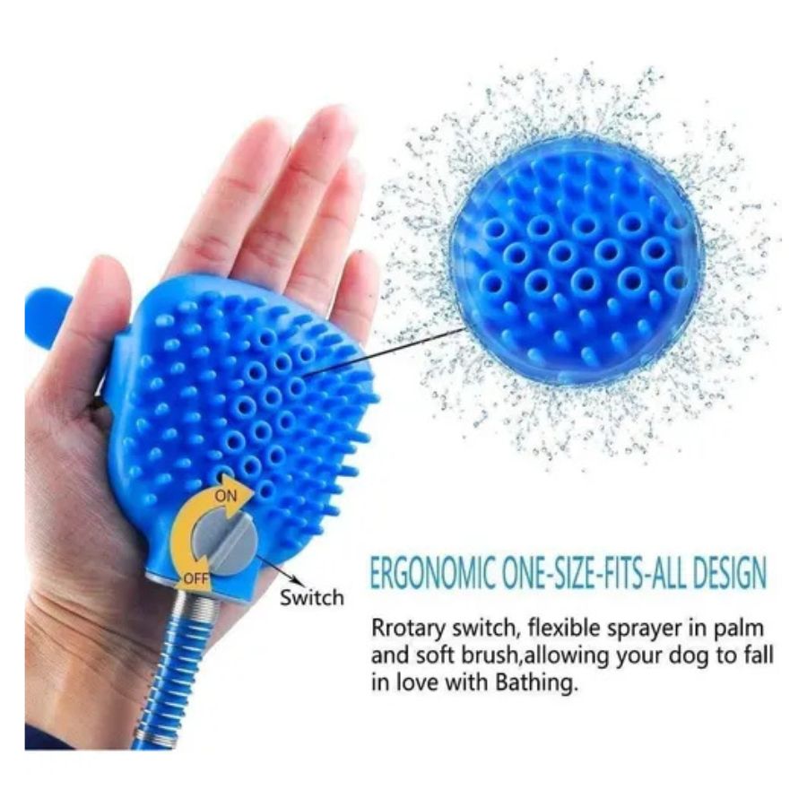 Manguera Para Mascotas Ducha Correa Ajustable Silicona - Vista 6