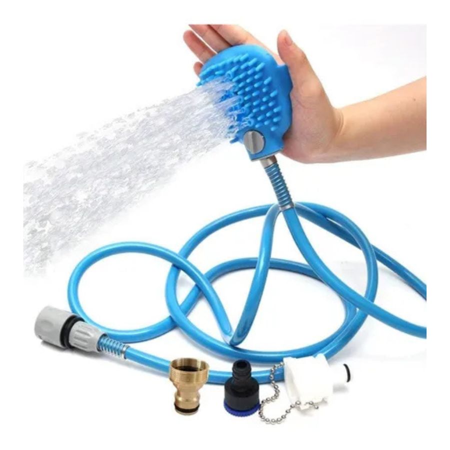 Manguera Para Mascotas Ducha Correa Ajustable Silicona - Vista 3