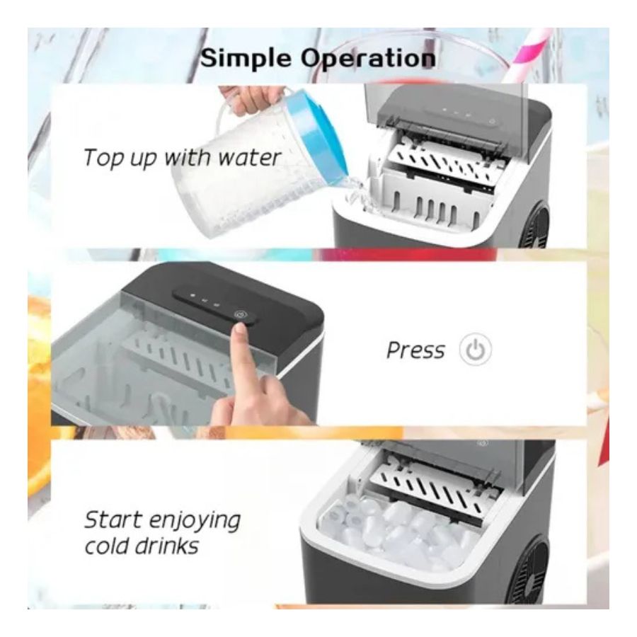 Maquina Fabricante De Hielo Portatil Camping Sokany Sk-03038 - Vista 4