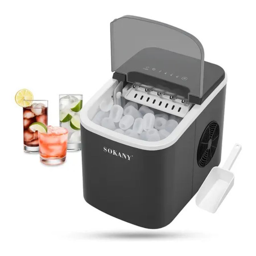 Maquina Fabricante De Hielo Portatil Camping Sokany Sk-03038