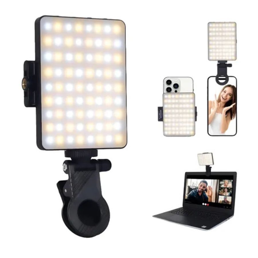 Mini Lampara Para Telefono Luz Led Con Clip Selfie Vlogger - Vista 5