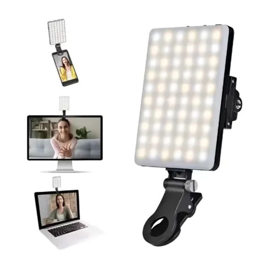 Mini Lampara Para Telefono Luz Led Con Clip Selfie Vlogger - Vista 2
