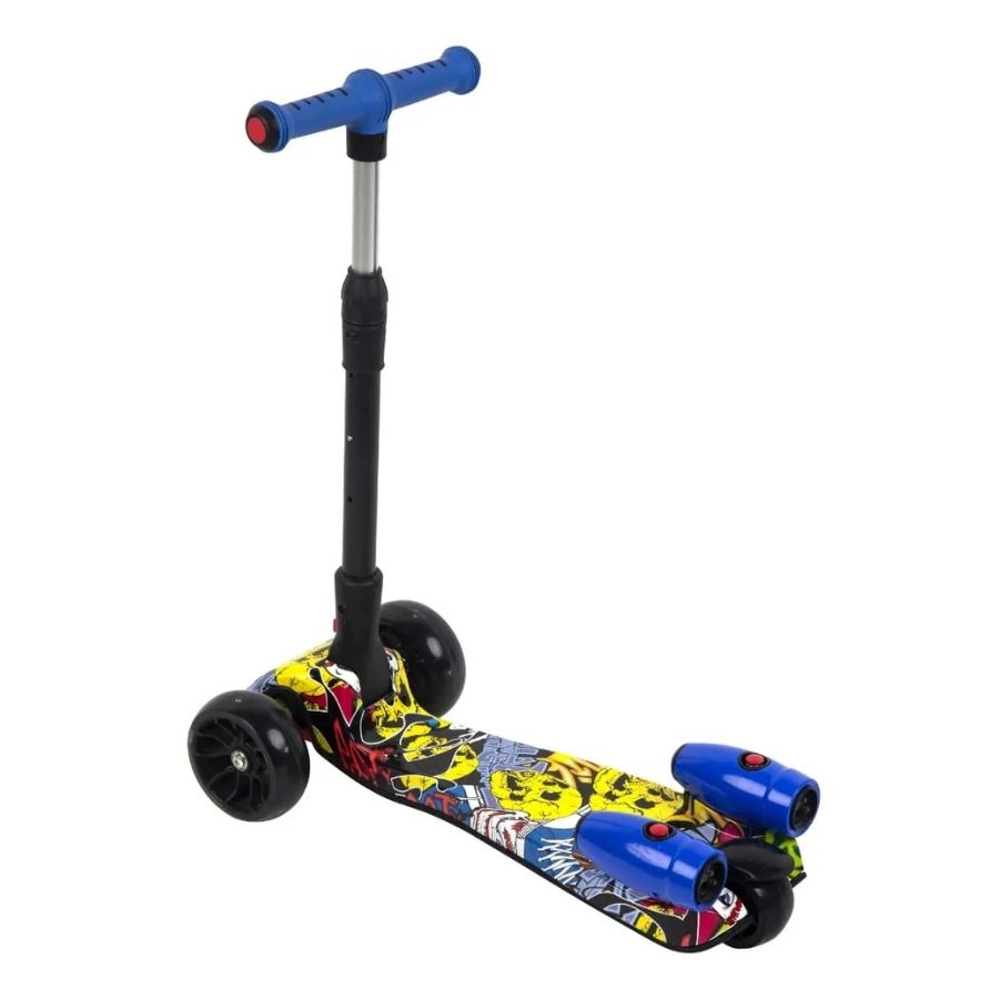 Monopatín Patineta Scooter Vapor Niños Bluetooth Música Led Multicolor - Vista 3