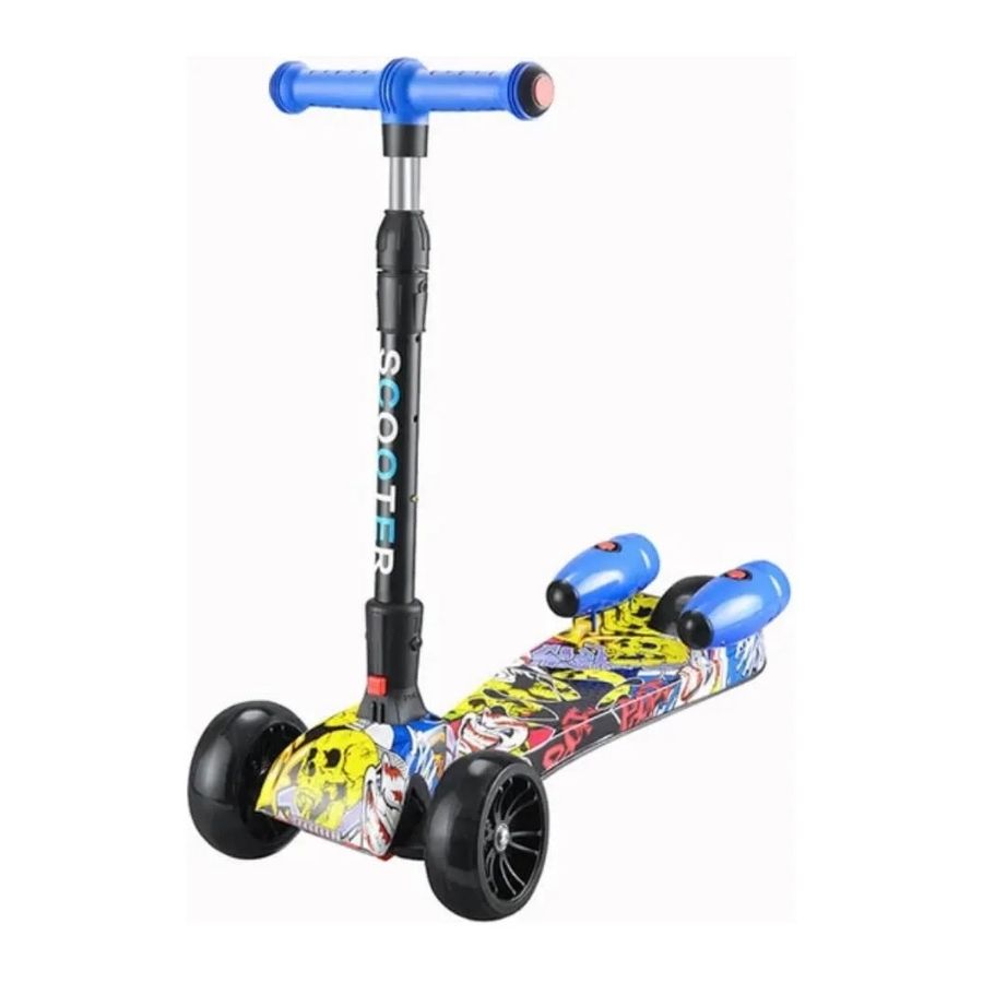 Monopatín Patineta Scooter Vapor Niños Bluetooth Música Led Multicolor