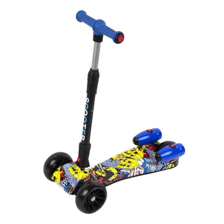 Monopatín Patineta Scooter Vapor Niños Bluetooth Música Led Multicolor - Vista 4