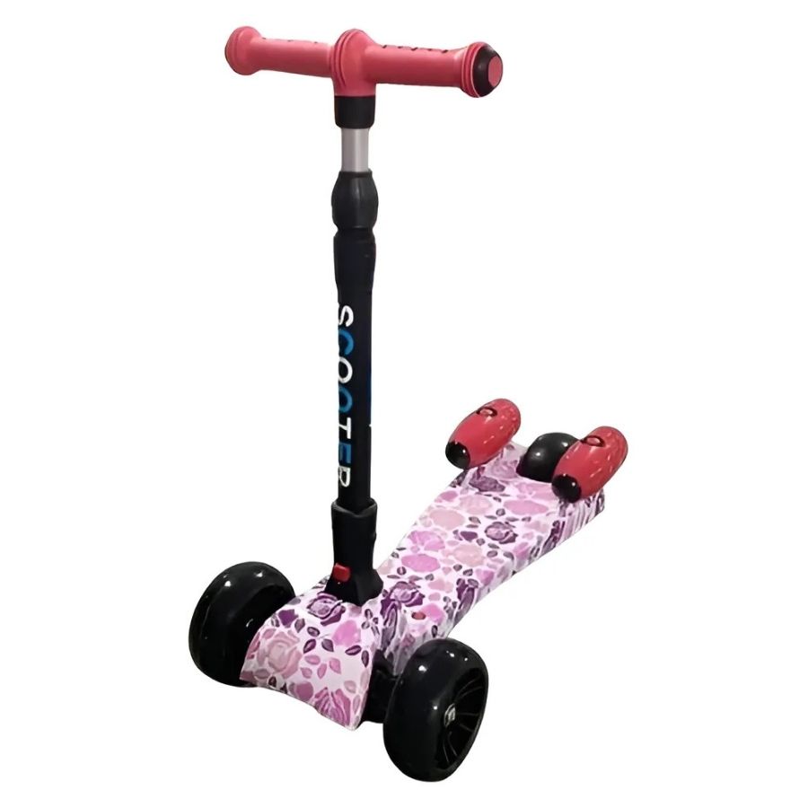 Monopatín Patineta Scooter Vapor Niños Bluetooth Música Led Rosa - Vista 5