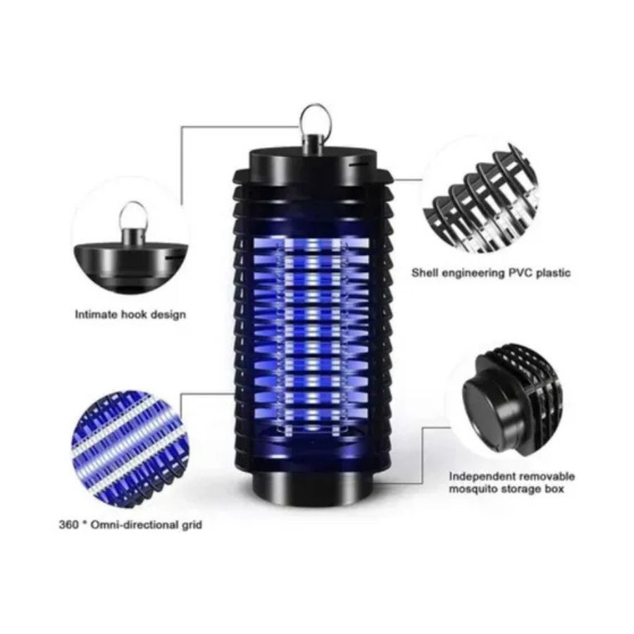 Lámpara Colgante Mata Mosquitos Trampa Eléctrica 3w - Vista 4