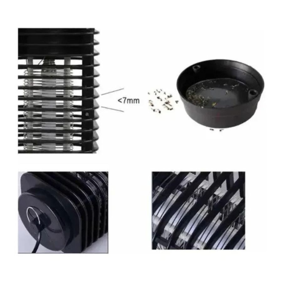 Lámpara Colgante Mata Mosquitos Trampa Eléctrica 3w - Vista 2