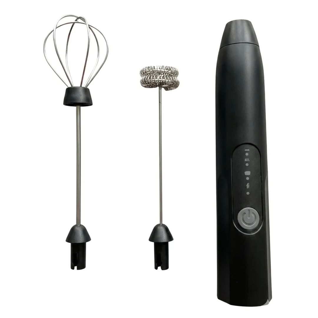 Mini Batidora Manual De Café Espumador Recargable 2 En 1 - Vista 5