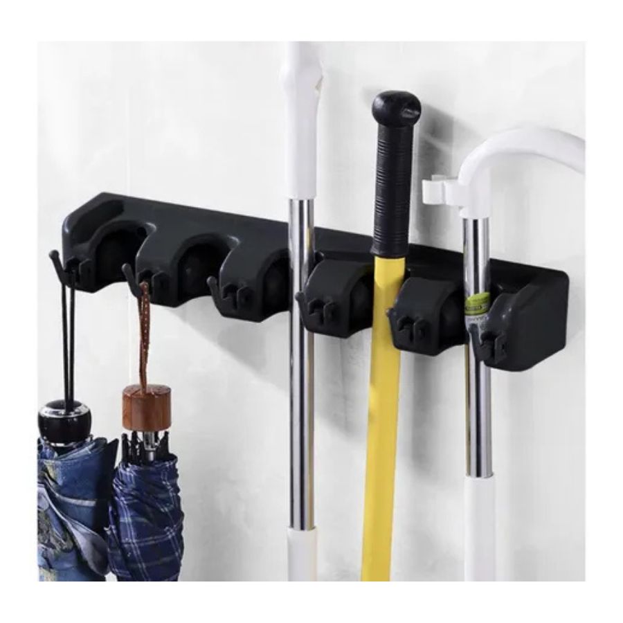 Organizador Soporte Para Escobas Y Cepillos Multiuso Cocina - Vista 3