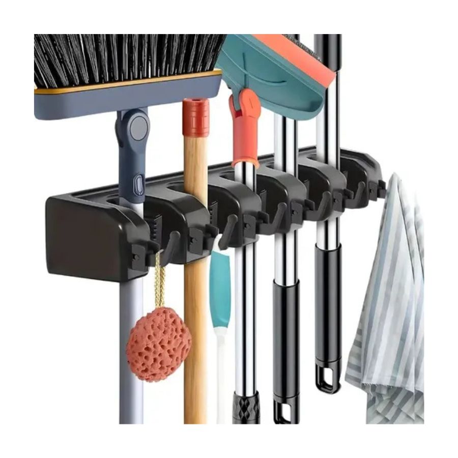 Organizador Soporte Para Escobas Y Cepillos Multiuso Cocina - Vista 6