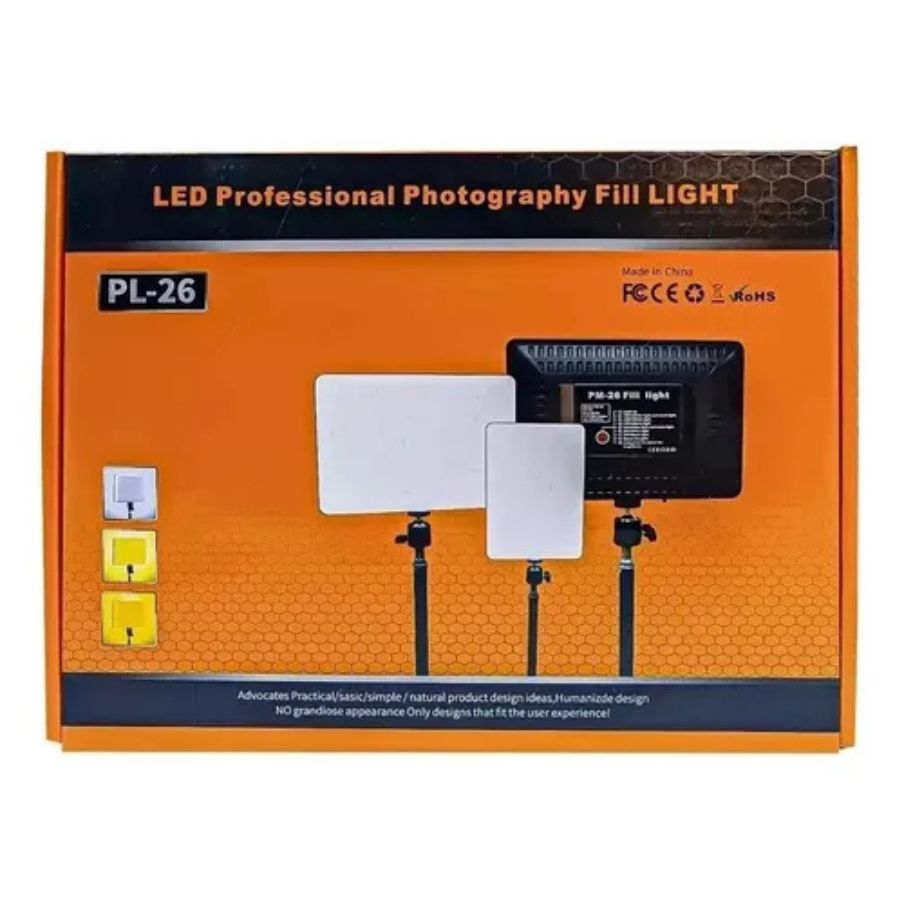 Panel De Iluminacion Luz Led Pl-26 Para Fotografia Tripode - Vista 5