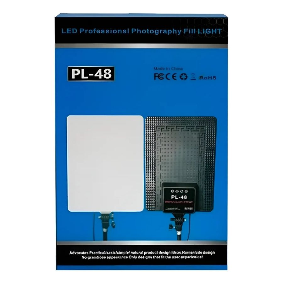 Panel De Iluminación Pl-48 Estudio Fotografía Led + Tripode - Vista 4