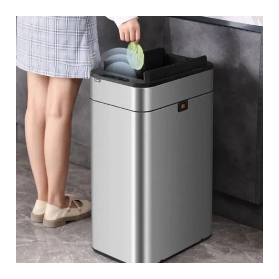Papelera Inteligente Sensor Automatico Cocina Baño Basura - Vista 3