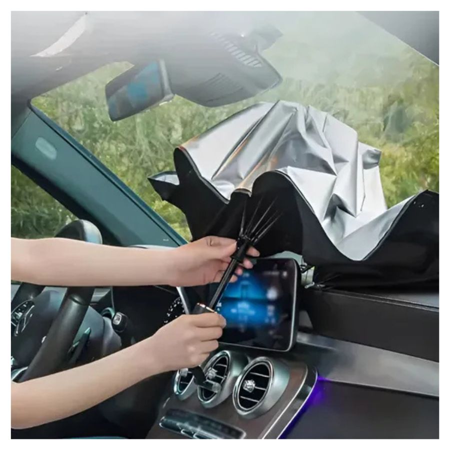 Paraguas Plegable Parasol Parabrisas De Auto Sombrilla Uv - Vista 5