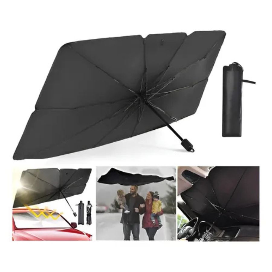 Paraguas Plegable Parasol Parabrisas De Auto Sombrilla Uv - Vista 2