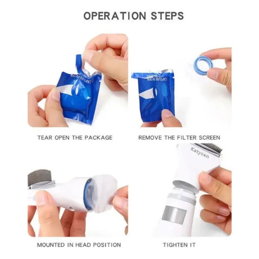 Peine Eléctrico Elimina Pulgas Piojos Humano Mascota Katyson - Vista 5