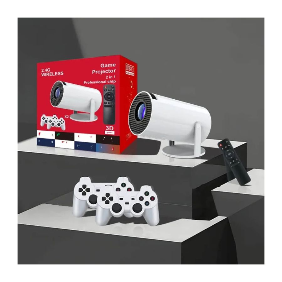 Proyector Consola Control Remoto Joystick Retro Wifi 2 En 1
