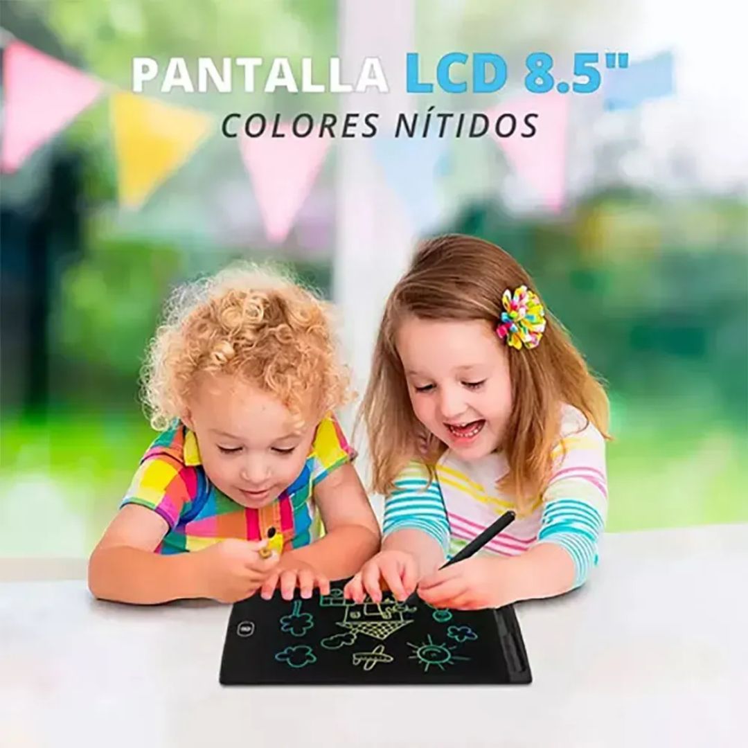 Mini Pizarra Tableta Pantalla Magica Dibujo Led Para Niños - Vista 2