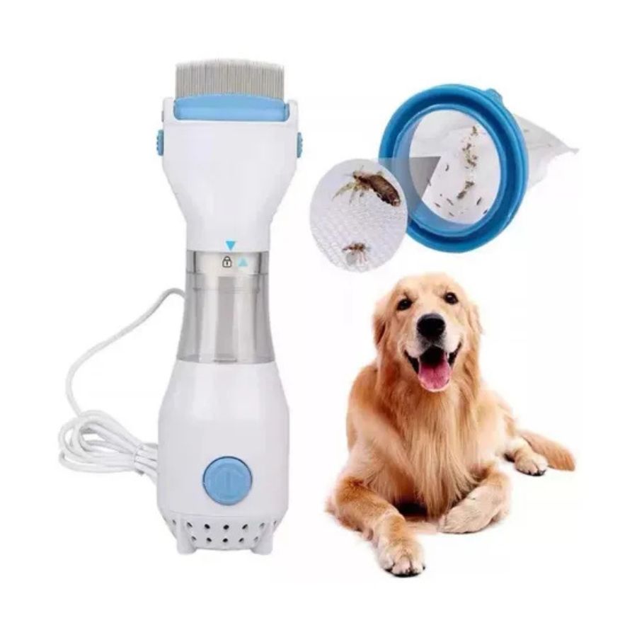 Saca Piojos Para Humanos Y Mascotas Peine Eléctrico Filtro - Vista 3