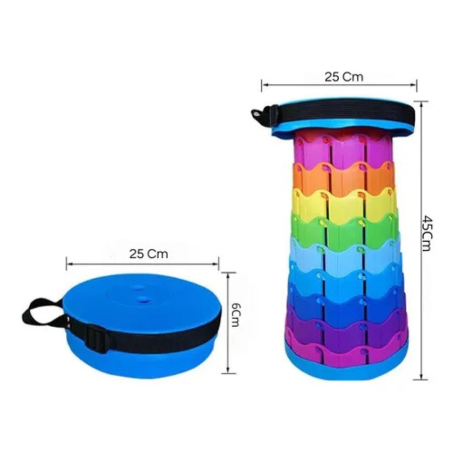 Silla Telescopio Plegable Retráctil Portátil Camping Playa - Vista 4