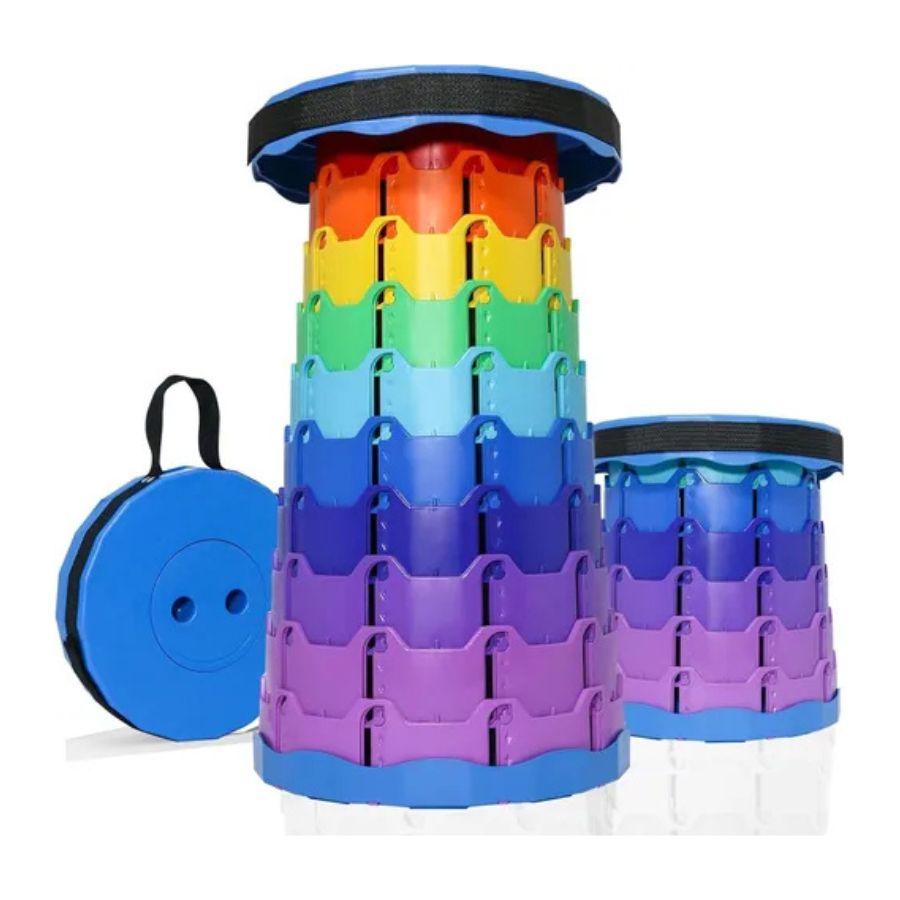 Silla Telescopio Plegable Retráctil Portátil Camping Playa - Vista 2