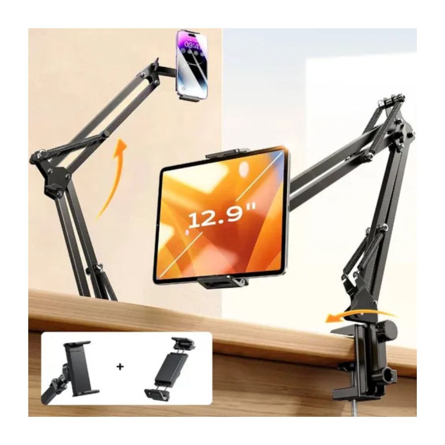 Soporte Brazo Flexible Para Tablet Y Telefono Rotación 360° - Vista 2
