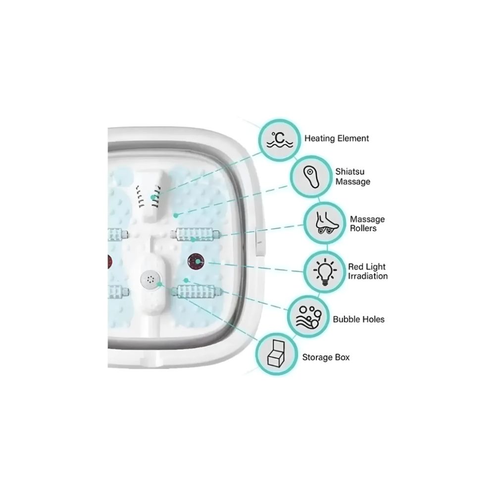 Tina Spa Masajeador Multifuncional Pies Eléctrico Plegable - Vista 4