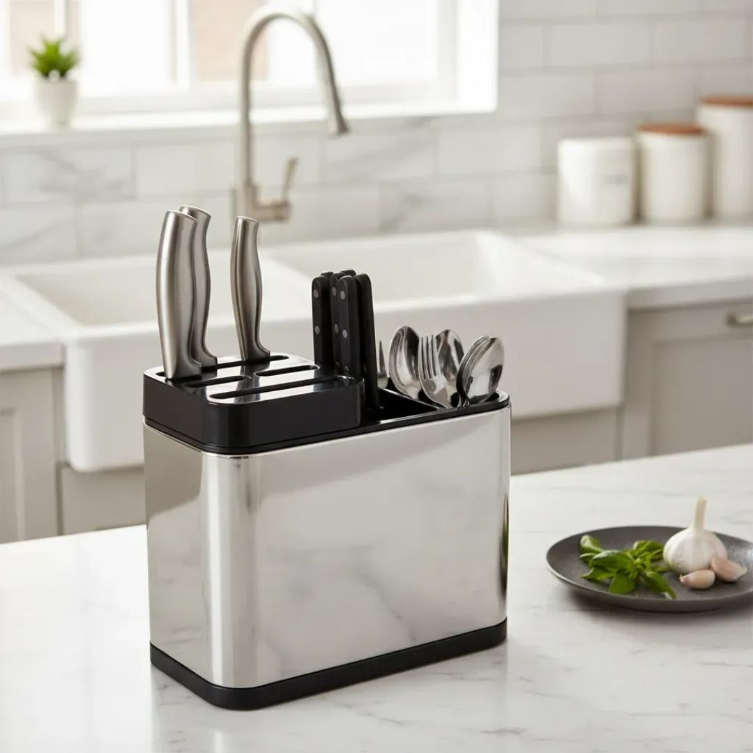 Organizador Escurridor Utensilios Cuchillo Cuchara Tenedor