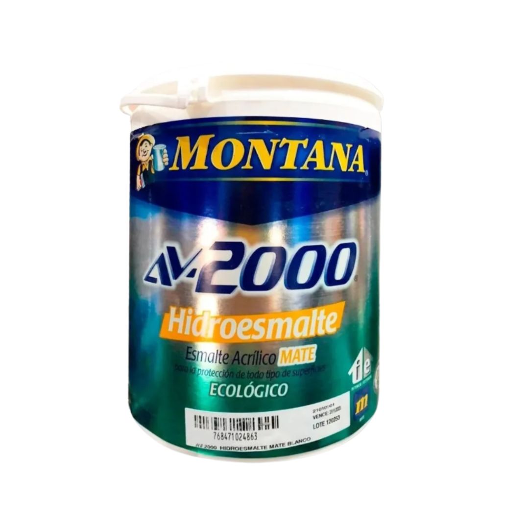 Pintura Av-2000 Hidroesmalte Mate Blanco Galón Clase A
