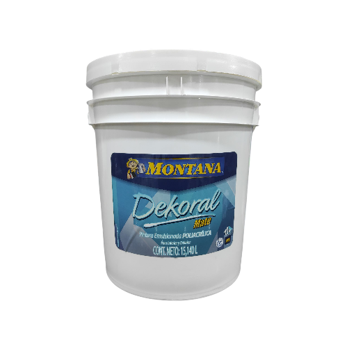 Pintura Montana Dekoral Blanco Cuñete De 4 Galones Clase B