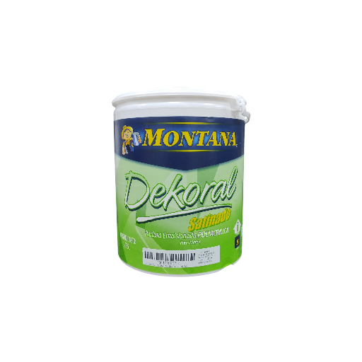 Pintura Montana Dekoral Satinado Blanco 261-101 Galón Clase B