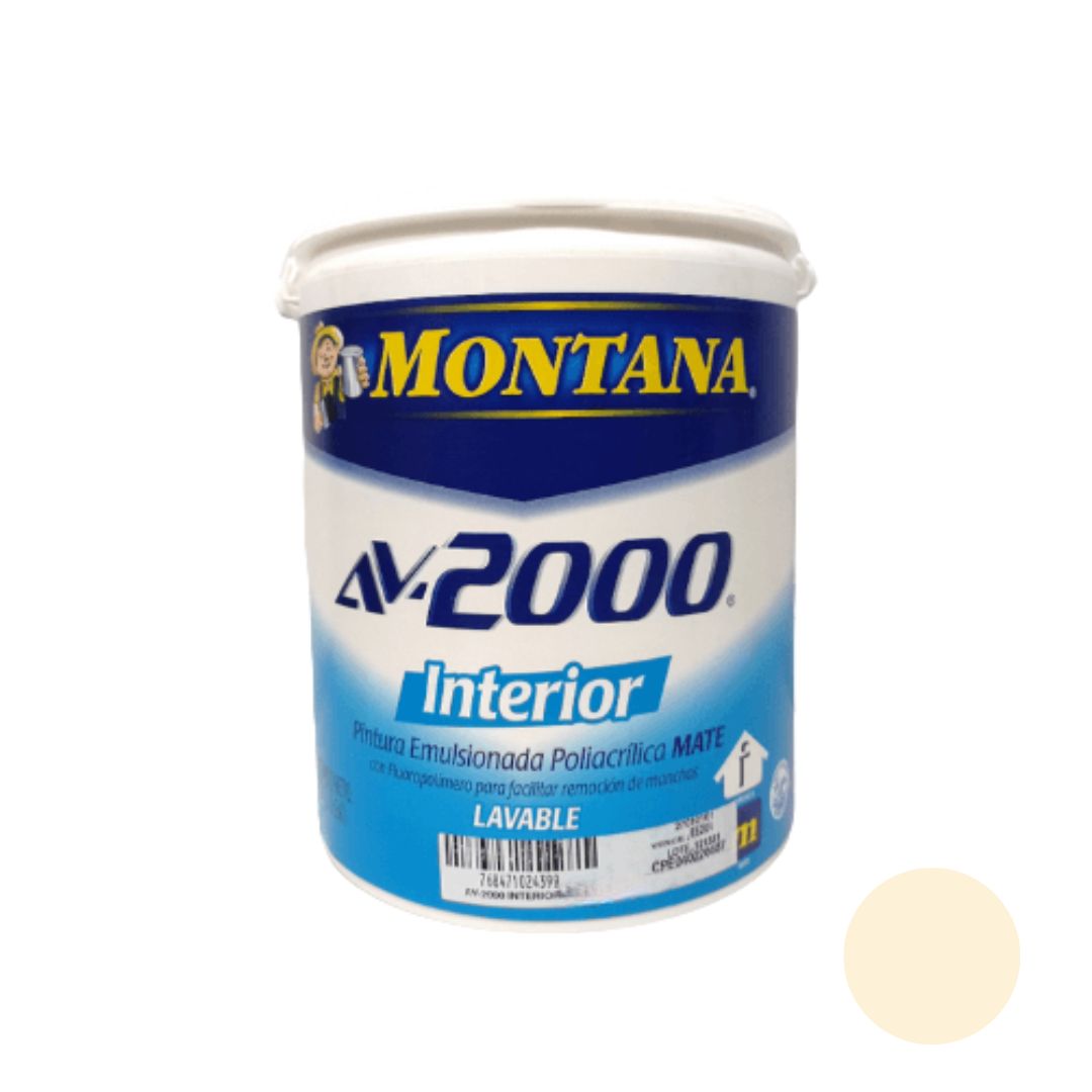 Pintura Montana Av-2000 Interior - Marfil Suave 270-140 Galón Clase A