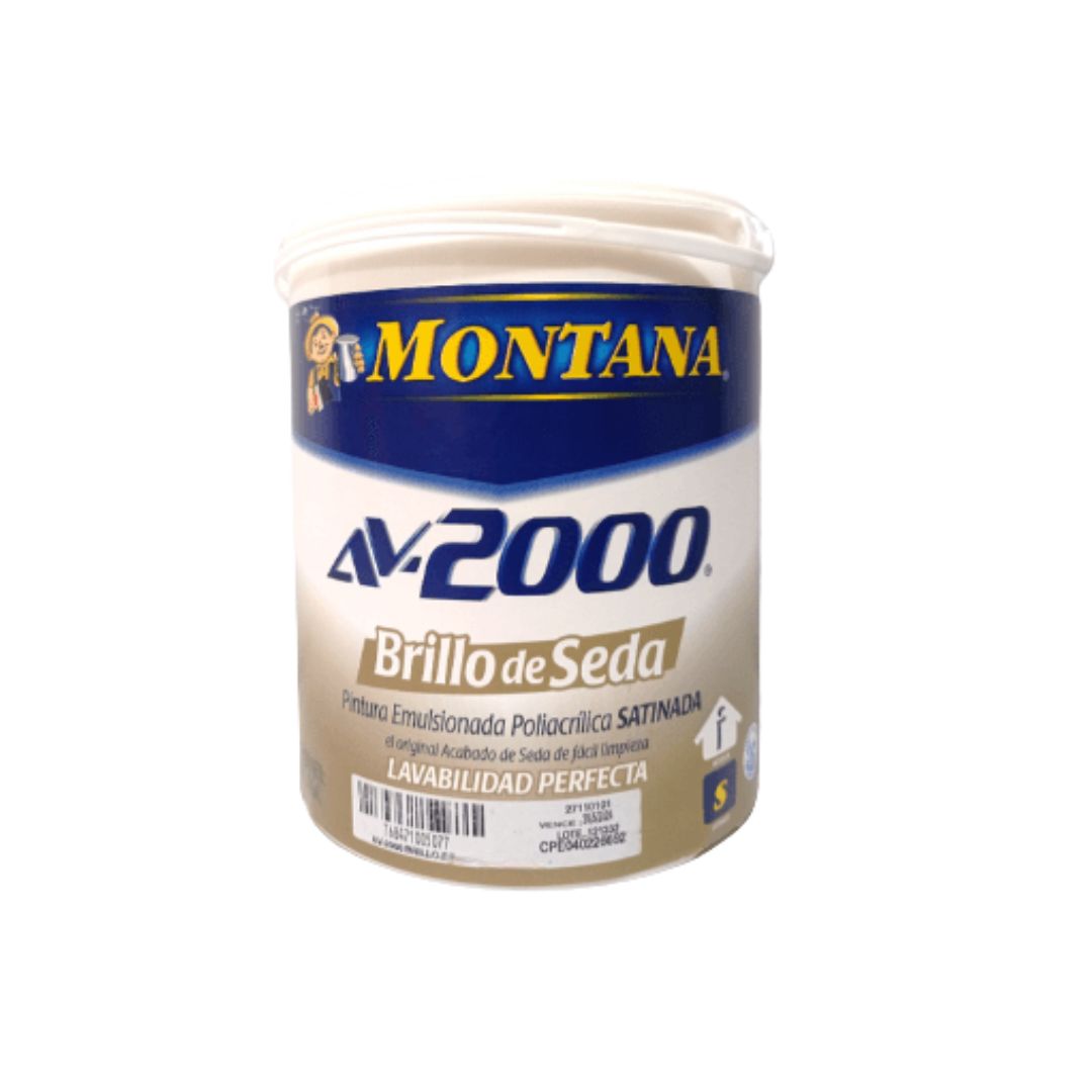 Pintura Montana Av-2000 Brillo De Seda Blanco Galón Clase A