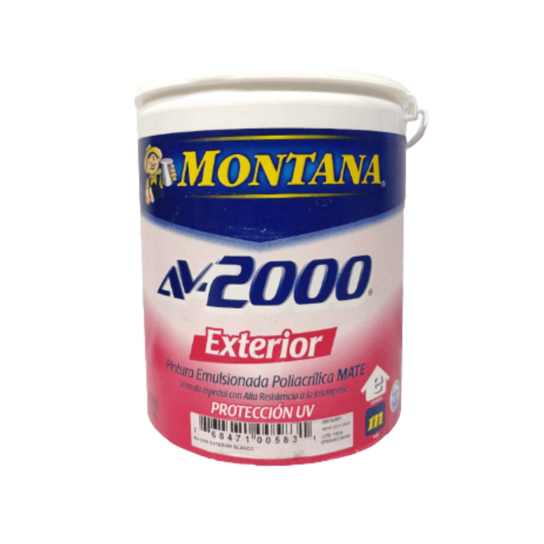 Pintura Montana Av-2000 Exterior Blanco Galón Clase A
