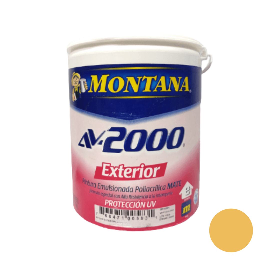 Pintura Montana Av-2000 Exterior - Amarillo Médano 285-260 Galón Clase A